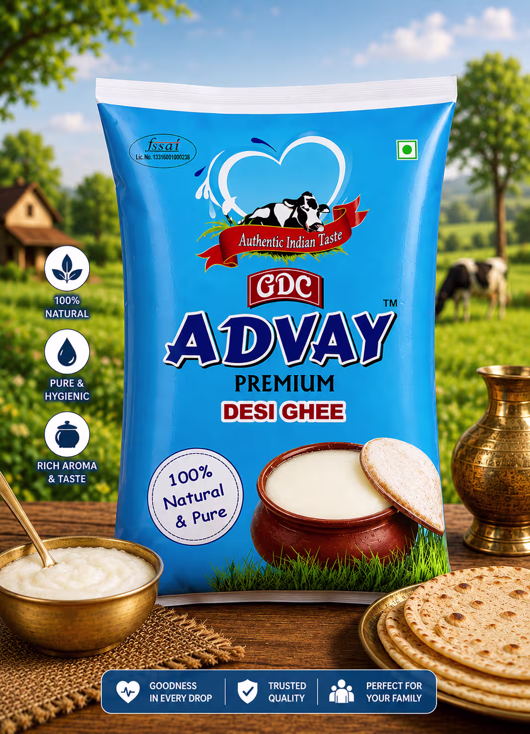 Advay Desi Ghee 1 Litre